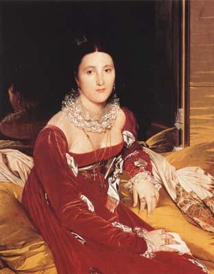 Jean Auguste Dominique Ingres Portrait of Marie Marcoz,later Vicomtesse de Senonnes (mk04) oil painting image